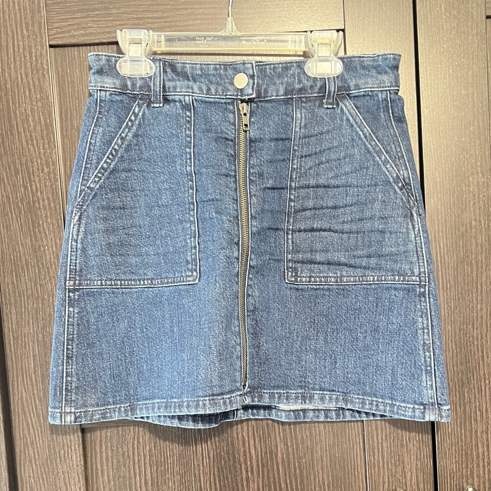 Madewell Blue Mini Skirt